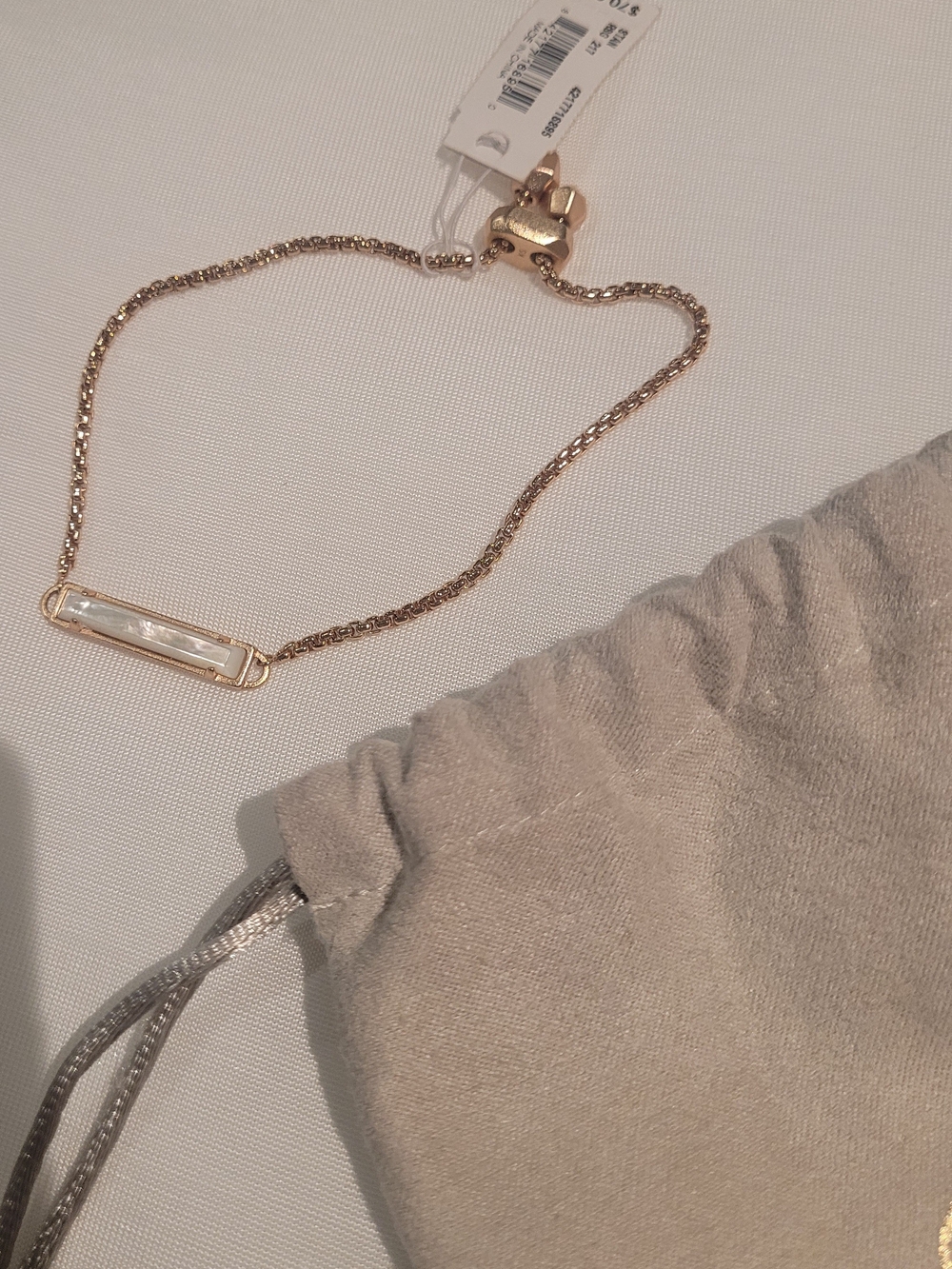 Kendra Scott Gold Bar Bracelet with Mother-of-Pearl Inlay - Picture 2 of 6